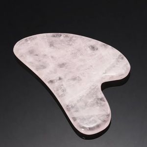 Facial Gua Sha tool. Rose quartz